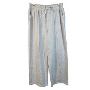 Automet Gray Sweatpants XL Soft Knit Lounge Pants 30" Inseam Comfy Wide Leg Fit